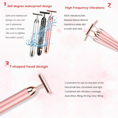 Load image 1 in gallery view. 24k Gold Face Lift Bar Roller